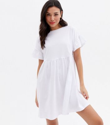 white smock dress